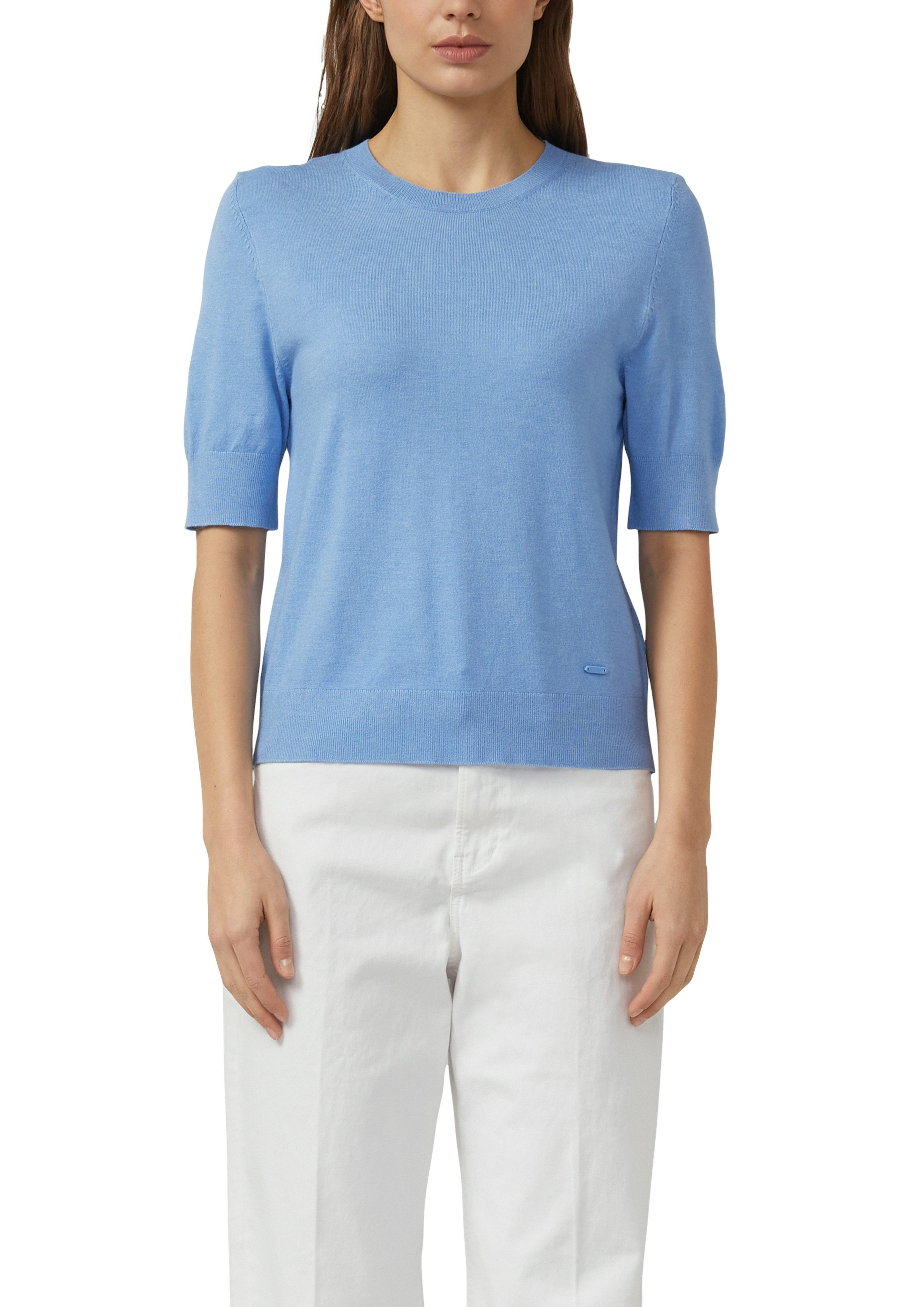 s.Oliver Strickpullover Halbarm-Strick mit Viskose