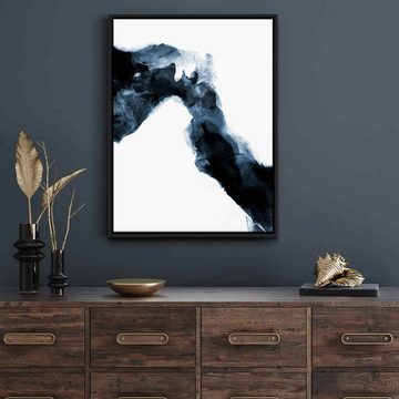 DOTCOMCANVAS® Leinwandbild History, Leinwandbild weiß schwarz moderne abstrakte Kunst Druck Wandbild