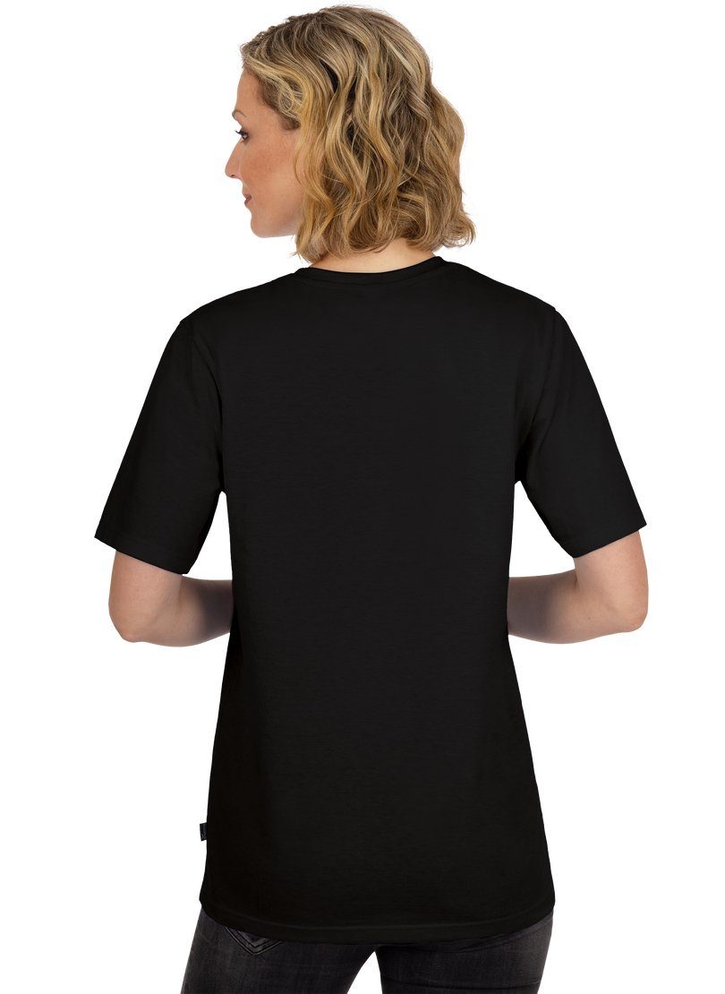 Trigema T-Shirt TRIGEMA T-Shirt 100% schwarz aus Baumwolle