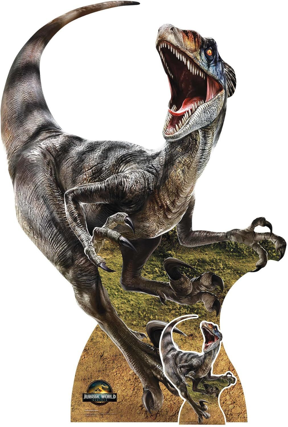 Dekofigur Jurassic World - Rebirth - Velociraptor - Pappaufsteller 144x94 cm
