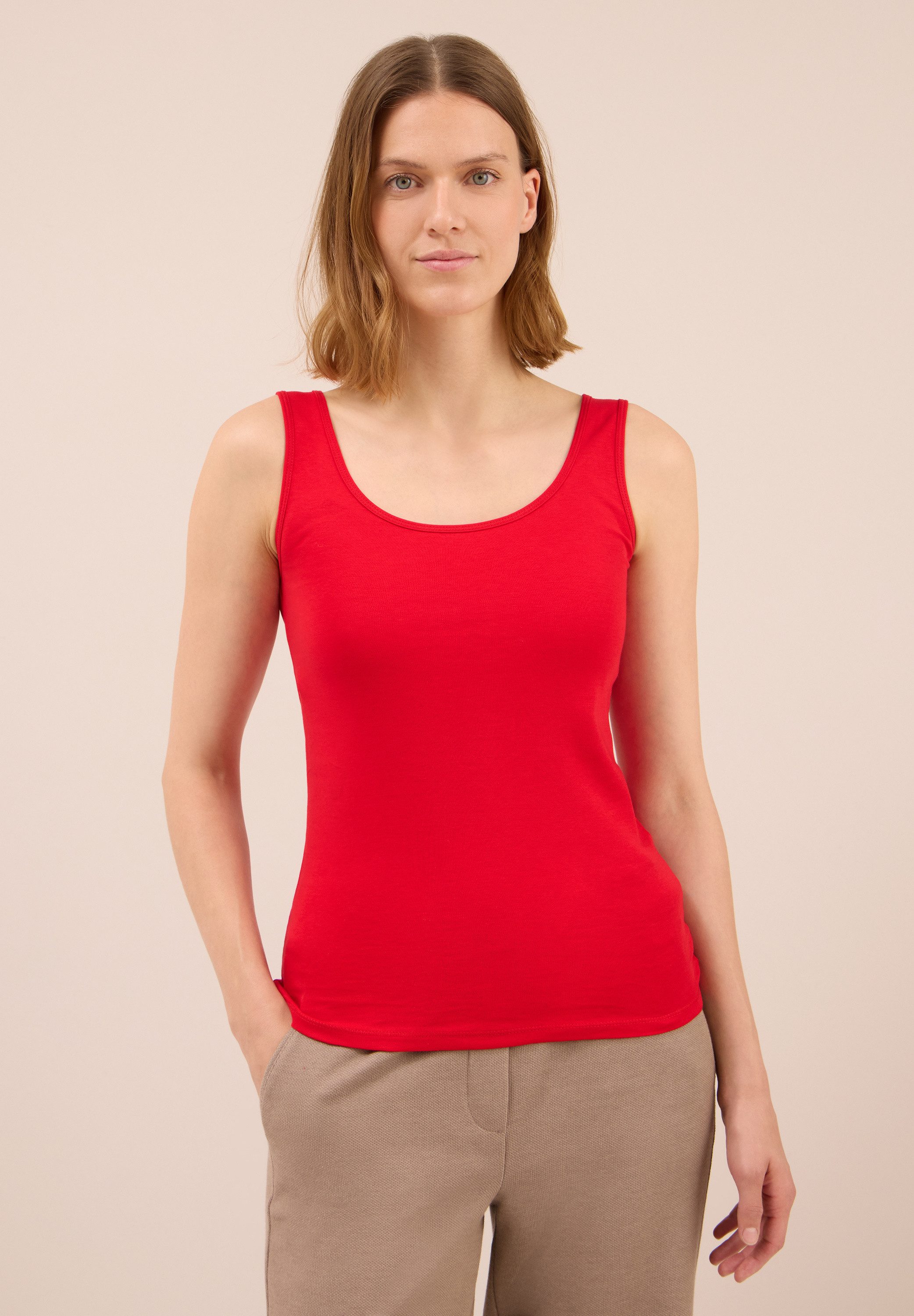 CECIL Trägertop aus reiner Baumwolle