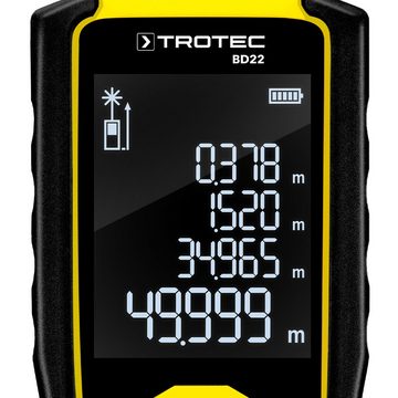TROTEC Winkelmesser Laser-Entfernungsmesser BD22, 0,05 m bis 50 m Entfernungsmessung