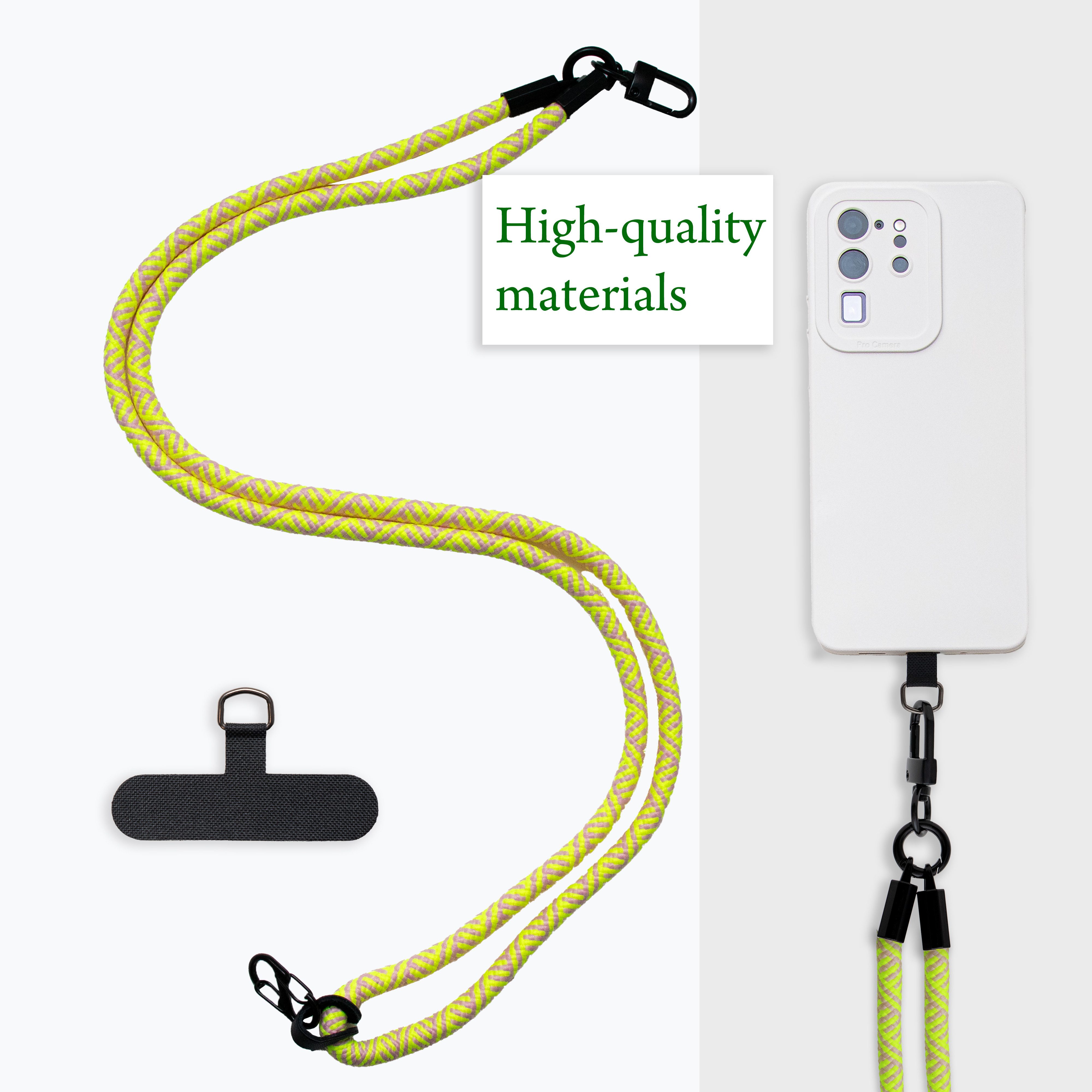 Cadorabo Handykette für Motorola MOTO C PLUS Kette Motorola MOTO C PLUS, Handykette für Schutzhülle mit verstellbarem Kordelband Necklace