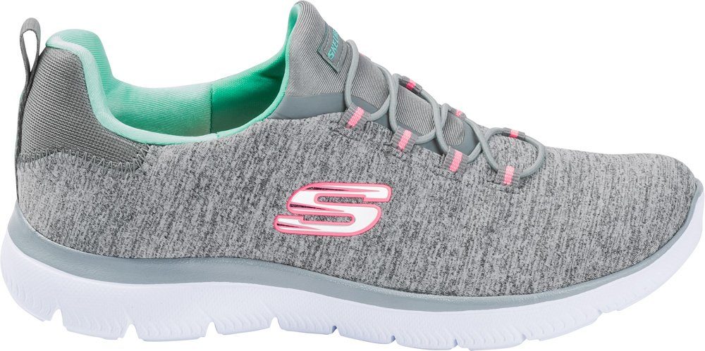 ultimativer Slip-On dämpfender Einlegesohle mit grau Skechers Komfort Memory-Foam Sneaker