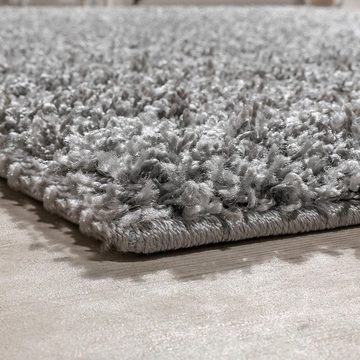 Teppich Twister 500, Paco Home, rechteckig, Höhe: 44 mm, Uni Hochflor Shaggy mit hoher Fadendichte