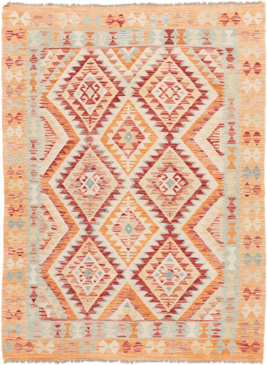 Orientteppich Kelim Afghan 149x200 Handgewebter Orientteppich, Nain Trading, rechteckig, Höhe: 3 mm