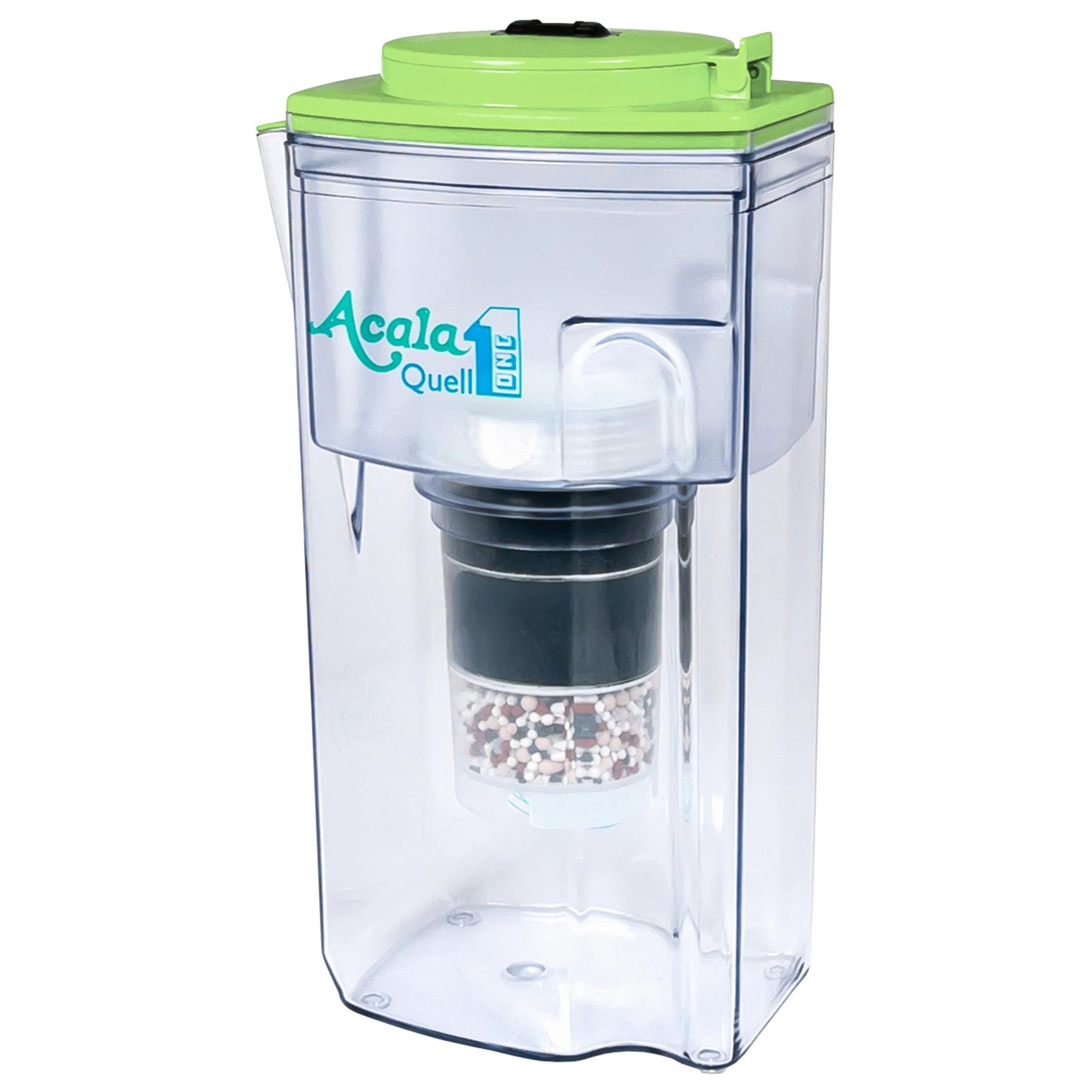 AcalaQuell Wasserfilter Kannenfilter ONE, inkl. 1x Mikroschwamm und 1x Filterkartusche