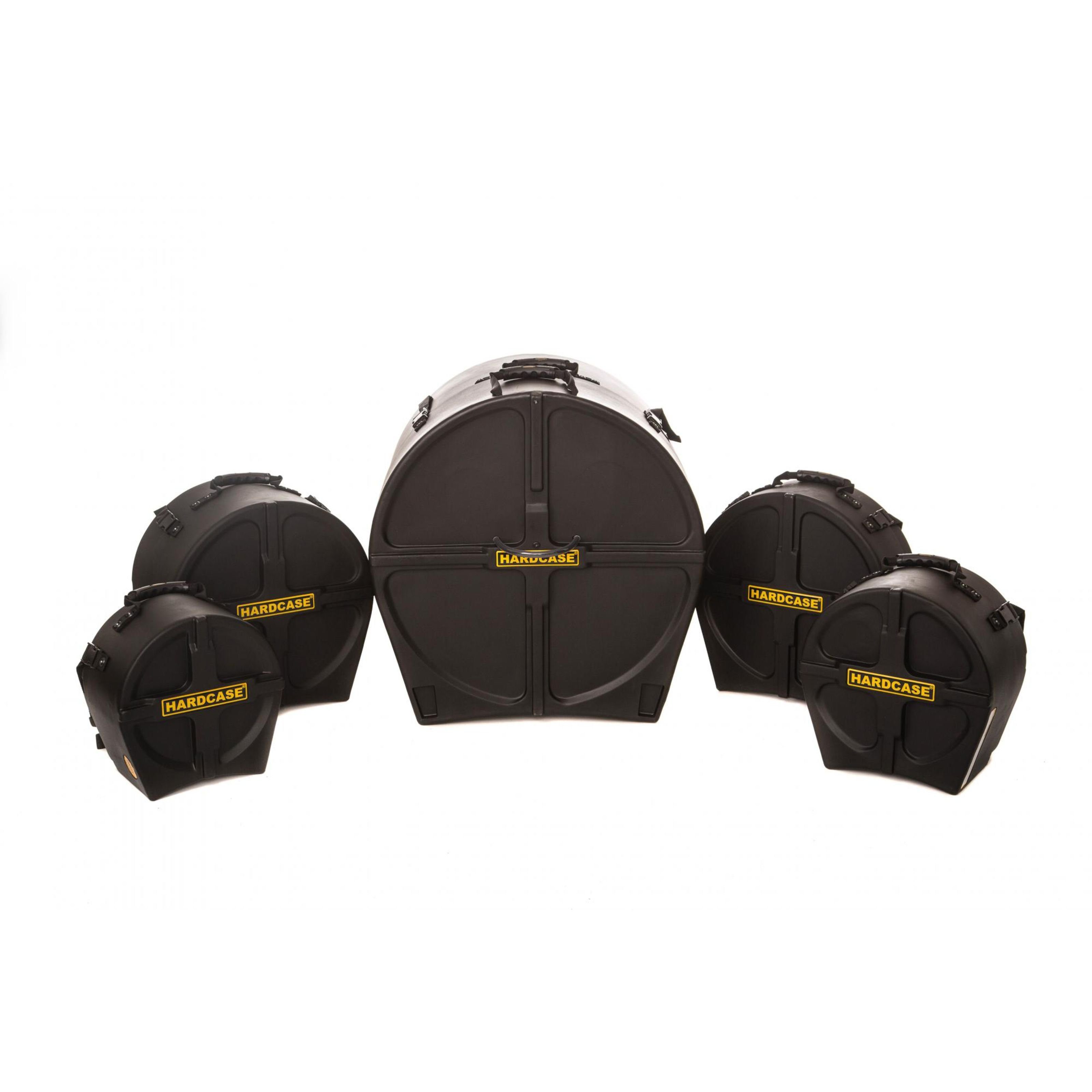 Hardcase Koffer, HROCKFUS Drumset Cases 22/10/12/14/14SD - Drum Koffer Set