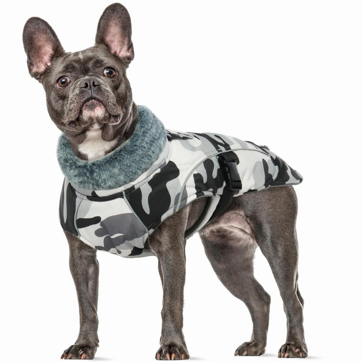 LuxusKollektion Hunderegenmantel Hundemantel Camouflage M