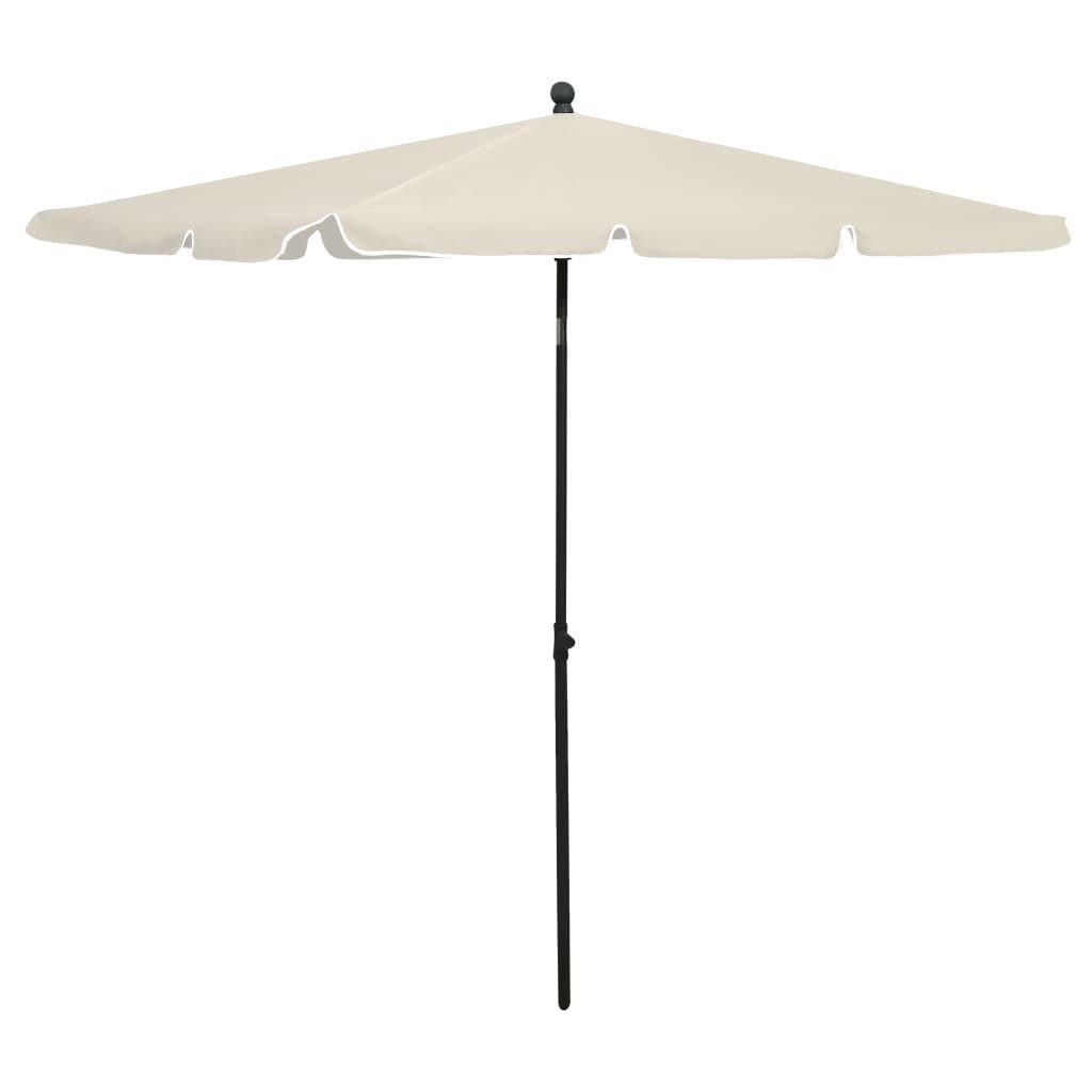 DOTMALL Sonnenschirm Sonnenschirm mit Mast 210x140 cm