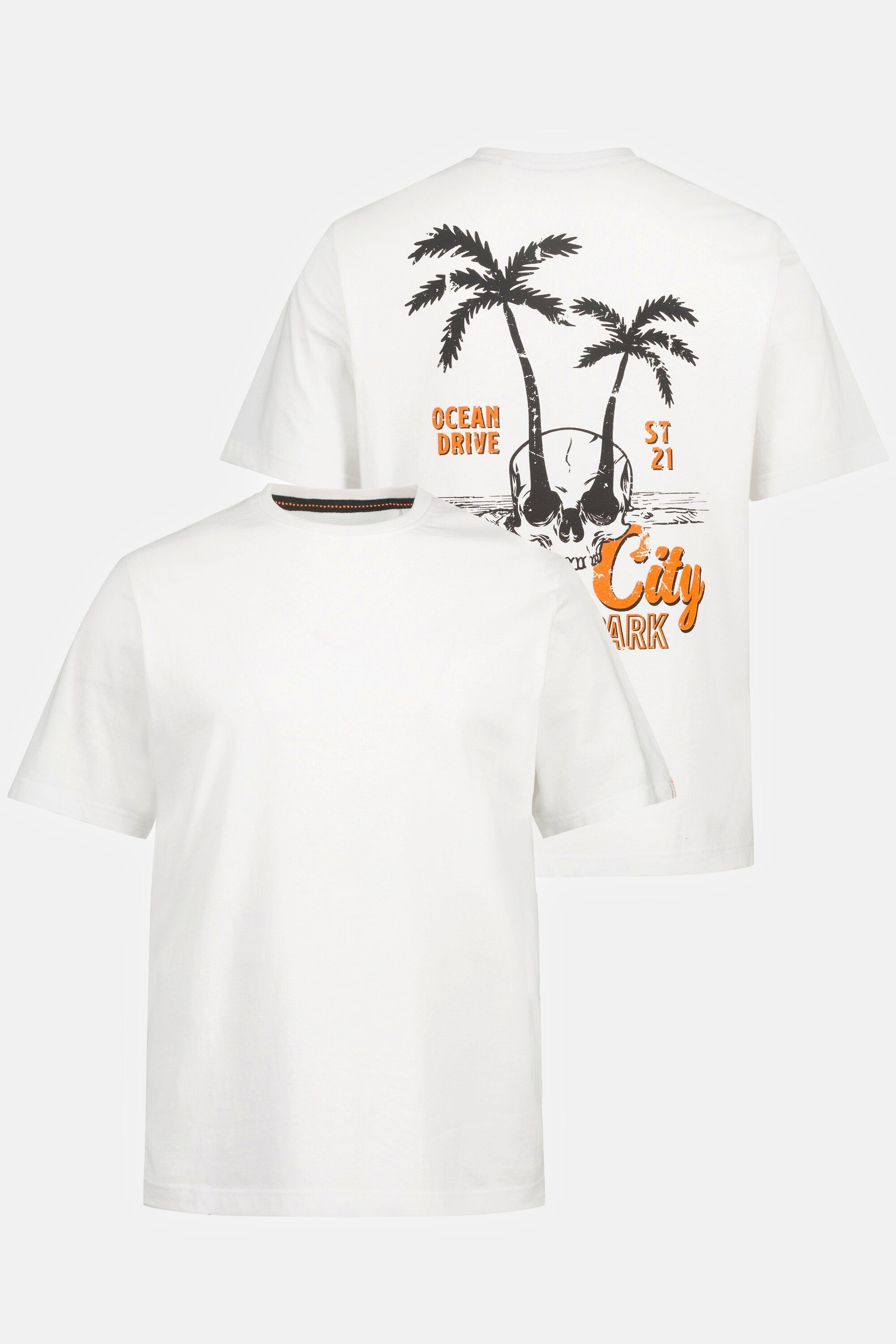 8 Rückenprint STHUGE Halbarm Palmen XL T-Shirt bis T-Shirt STHUGE
