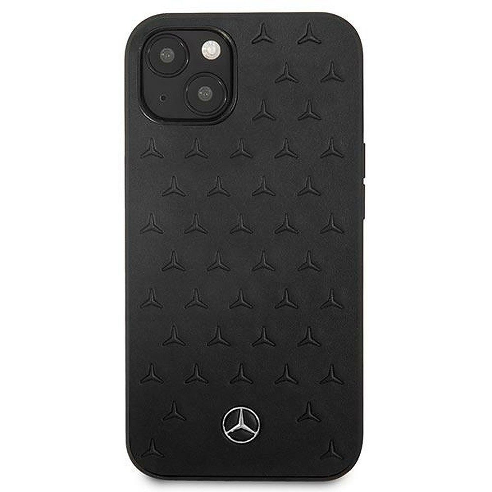 Mercedes Handyhülle Schutzhülle Rückschale Handytasche 5,4 Zoll, Sternenprägung, Naturleder, erhöhte Displaykanten
