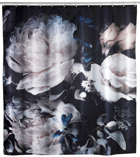 WENKO Duschvorhang »Peony« Breite 180 cm, Höhe 200 cm, Textil (Polyester)