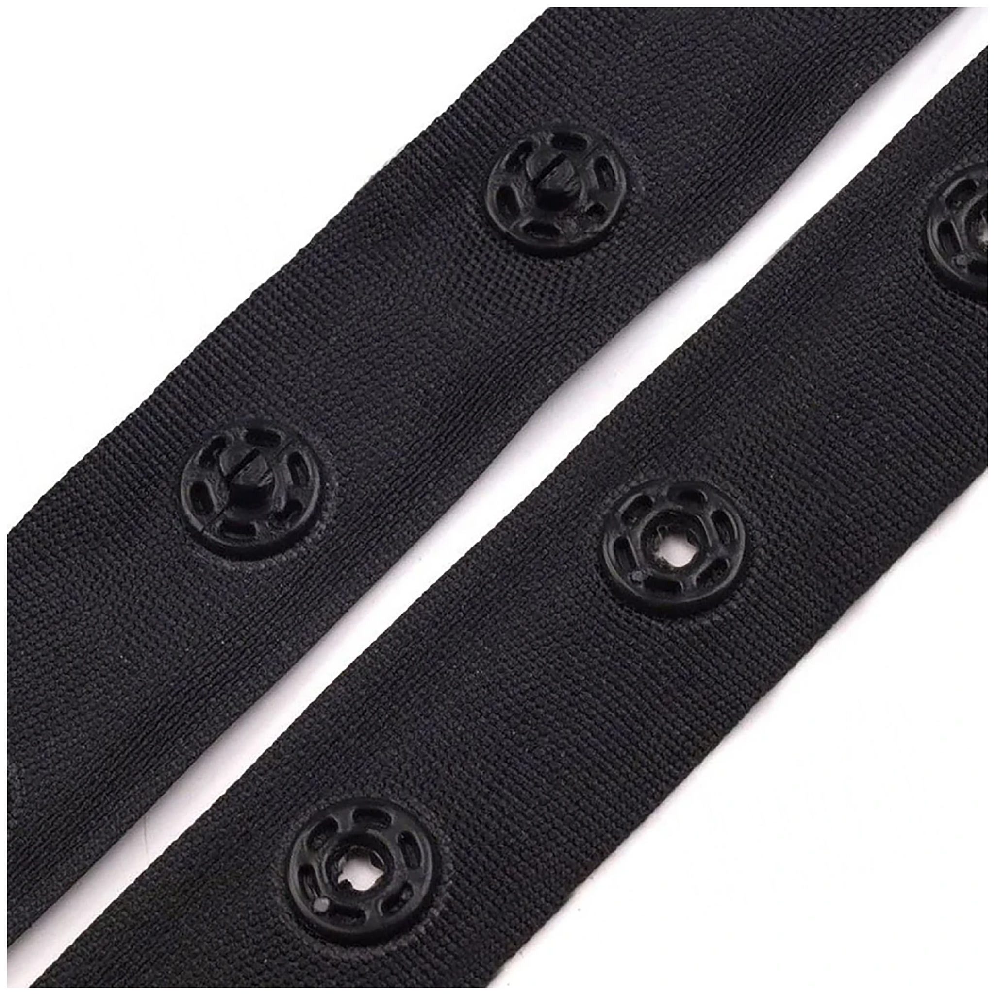 maDDma Druckknopf 3m Druckknopfband 18mm Druckknopf Band Bodyverschluss Miederband, Breite 18 mm Abstand 25 mm