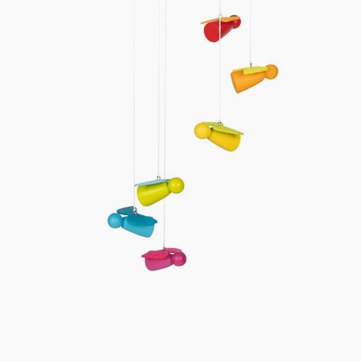 goki Mobile Mobile Engel, (packung, 6-tlg., set), farblich abgestimmte Flügel aus Filz