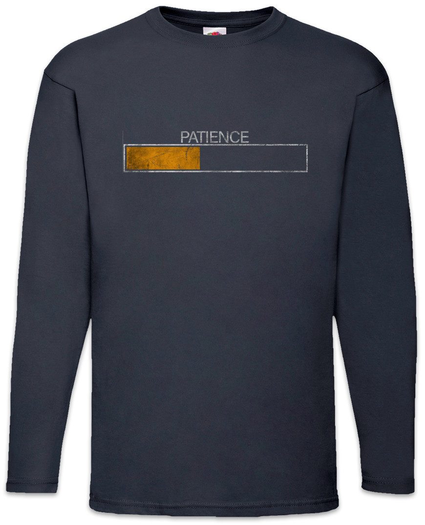 Langarmshirt Patience Langarm T-Shirt Please Wait Ladebalken Loading Bar Lehrer