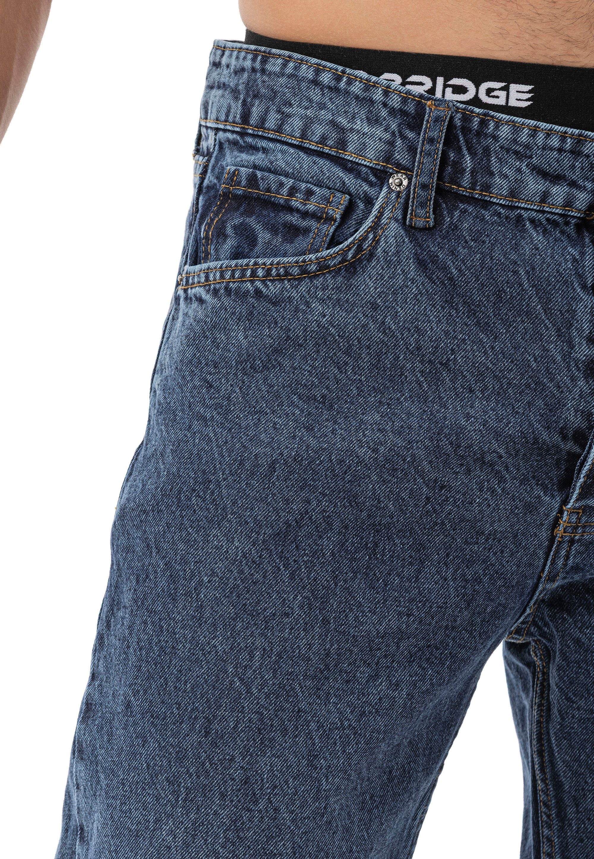 RedBridge Loose-fit-Jeans by Diga Denim Hose mit Vintage Waschung 5-Pocket Straight Leg – Bild 5 von 5