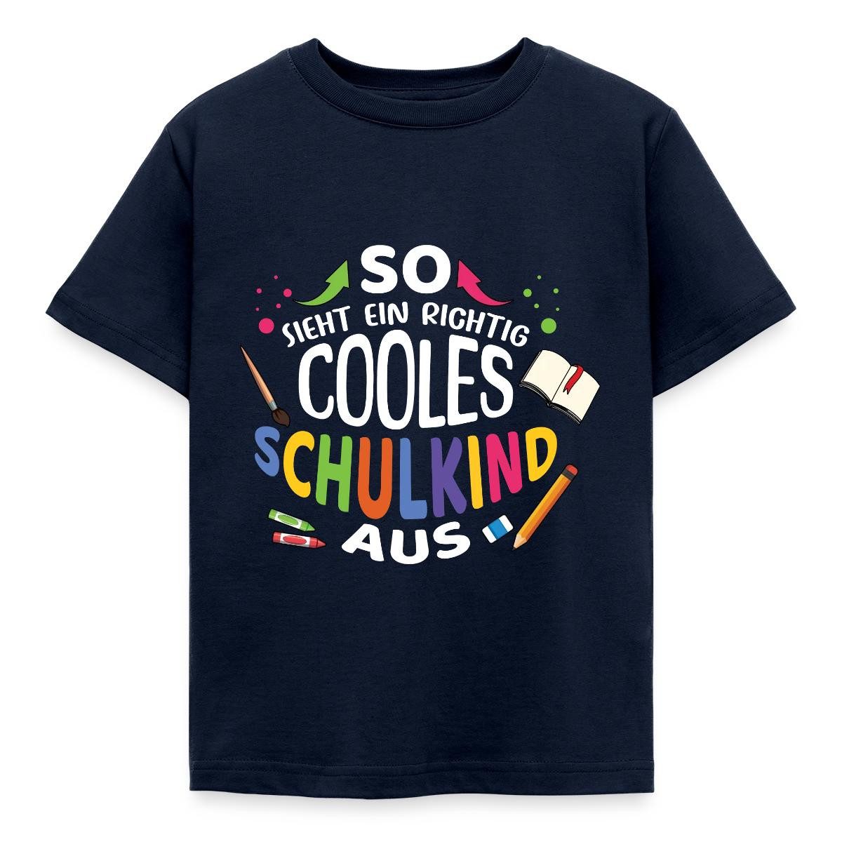 T-Shirt Cooles Schulkind Einschulung Bunt ABC Schütze Kinder T-Shirt