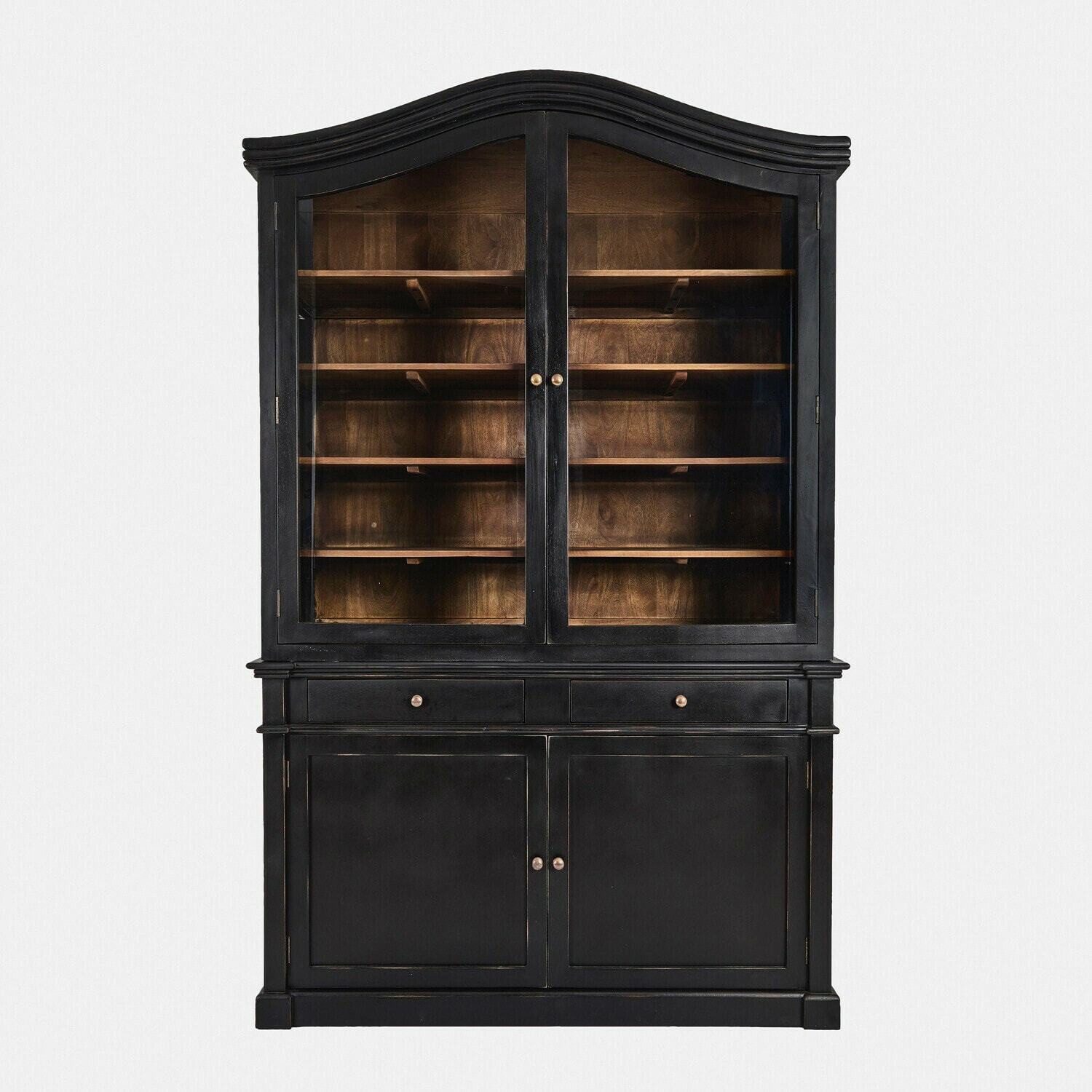 Mirabeau Hochschrank Schrank Westridge antikschwarz/braun