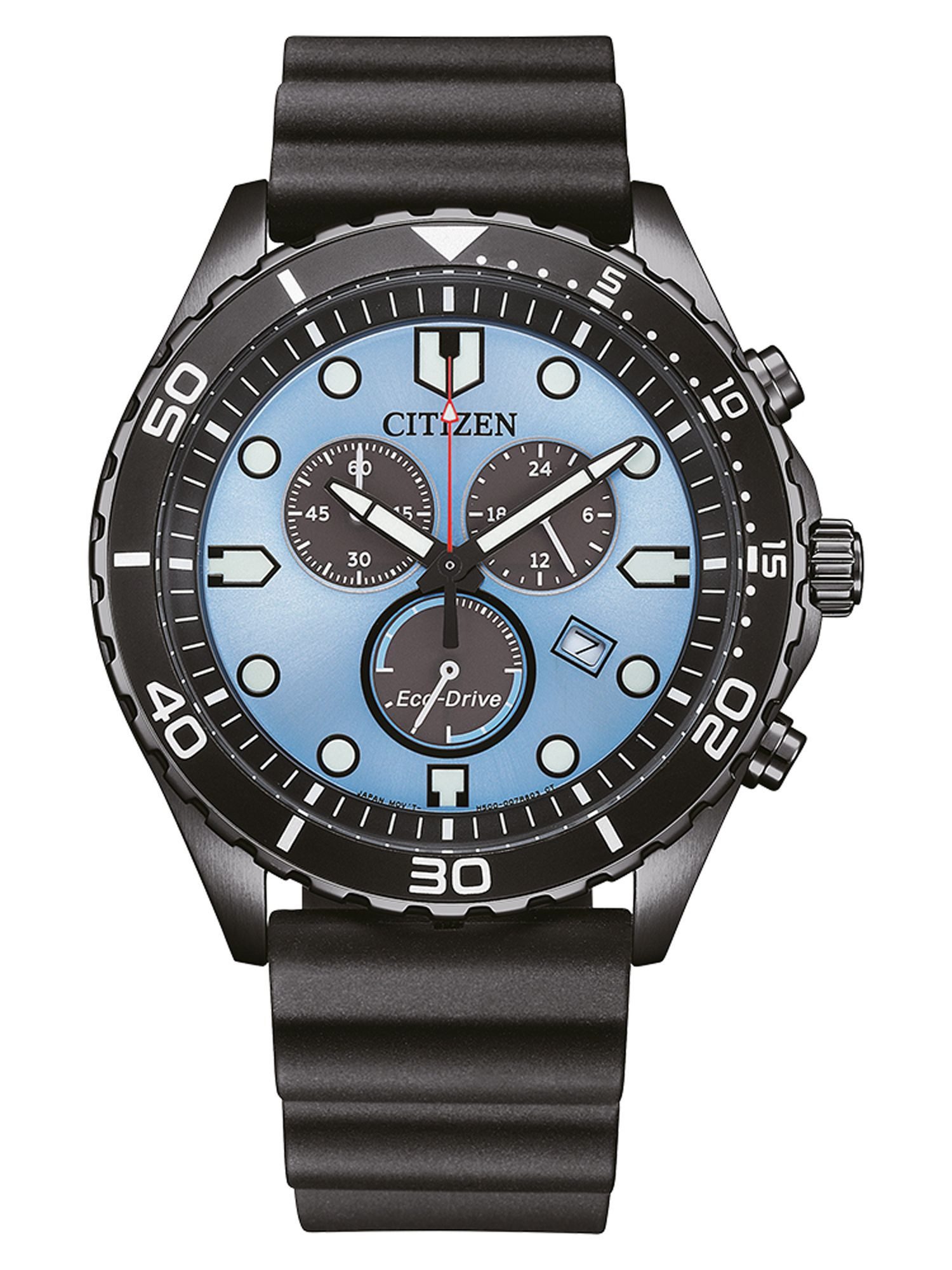 Citizen Chronograph AT2567-18L AT2567-18L, Citizen AT2567-18L Eco Drive Uhr Herrenuhr Kautschuk Chrono Datum