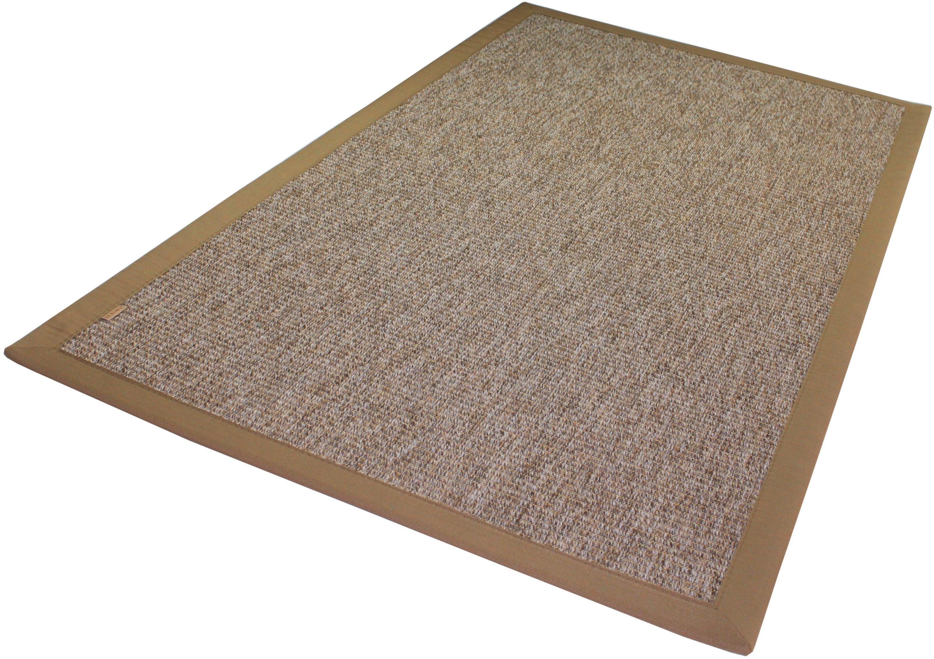 Flachgewebe, Outdoor Teppich-Läufer, Classic, Läufer Sisal-Optik, Höhe: camelfarben geeignet Bordüre, mm, 8 rechteckig, Naturino Dekowe,