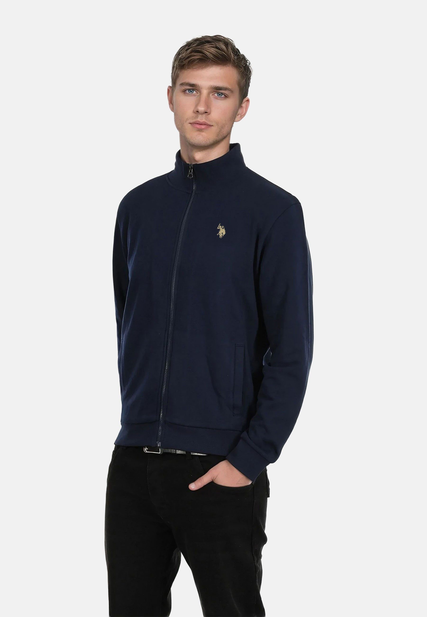 U.S. Polo Assn. Sweatjacke Sweatjacke USTheoo – Herren Zip-Jacke mit Stehkr günstig online kaufen