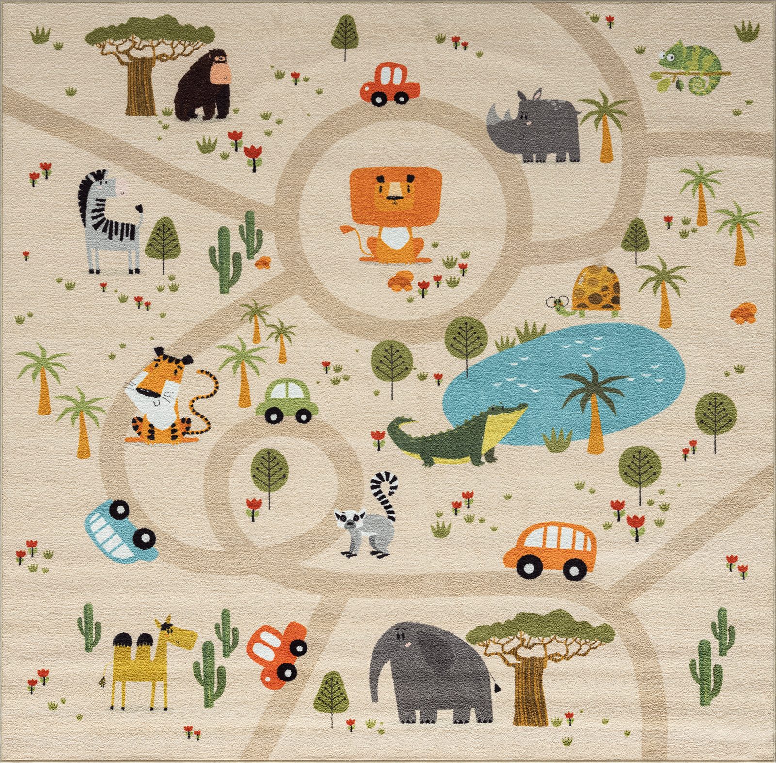 the carpet Teppich Happy Life, quadratisch, günstig online kaufen