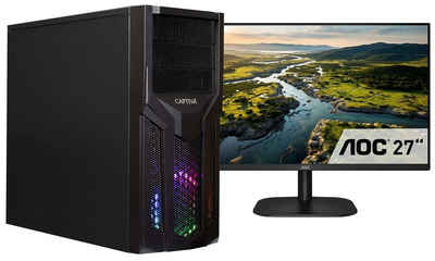 CAPTIVA Power Starter R62-267 TFT Bundle Business-PC-Komplettsystem (27", AMD Ryzen 3 Ryzen 3 4300GE, 16 GB RAM, 250 GB SSD)