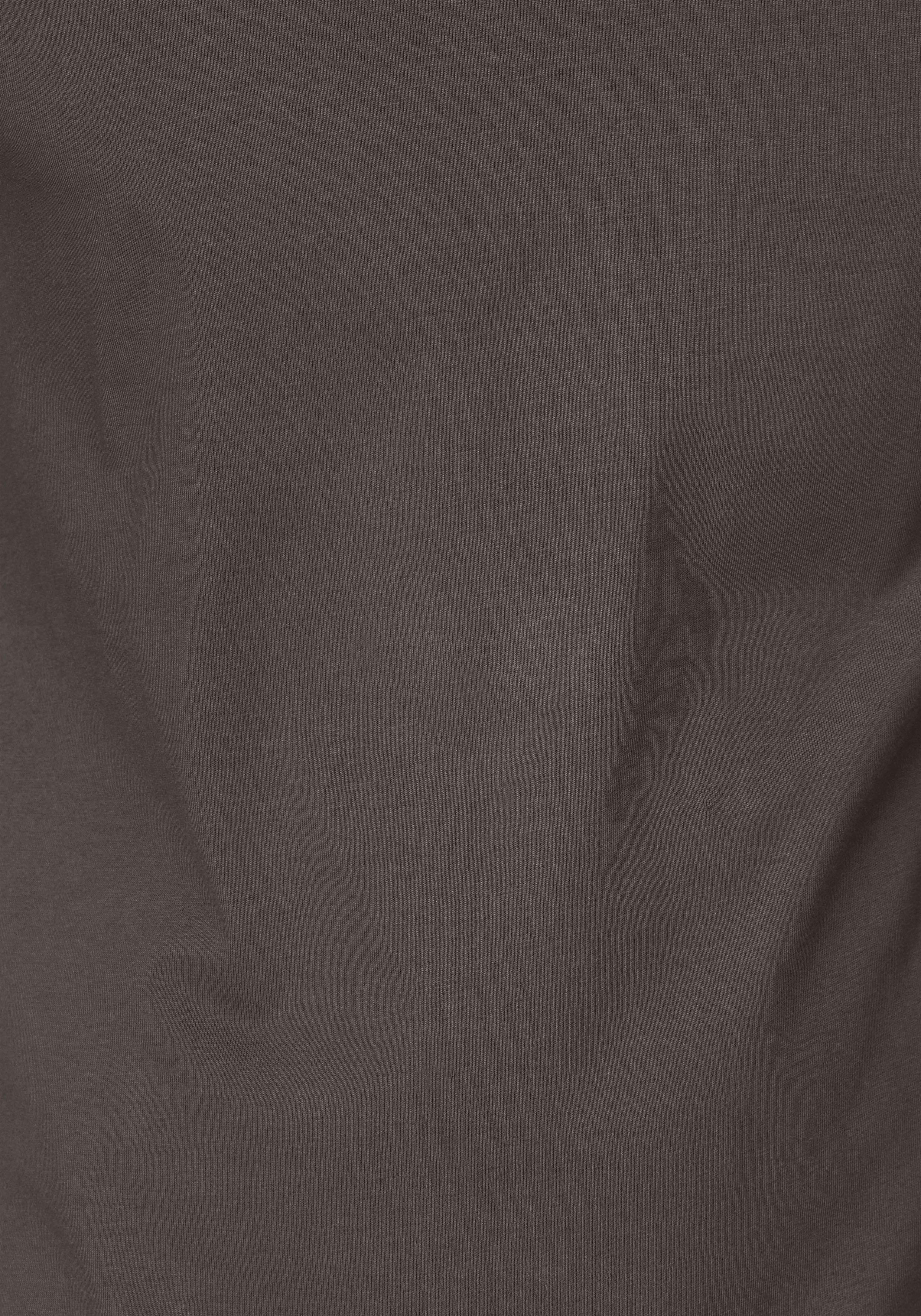 3-tlg., 3er-Pack) beige T-Shirt olivgrün, als Unterzieh- (Packung, dunkeloliv, T-shirt World Man's perfekt