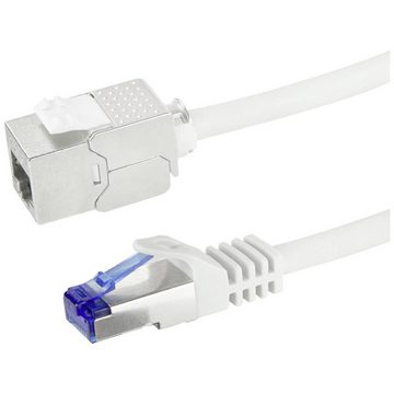 LogiLink Konsolidierungspunkt-Patchkabel, Cat.6A, S/FTP,25 LAN-Kabel, mit Rastnasenschutz