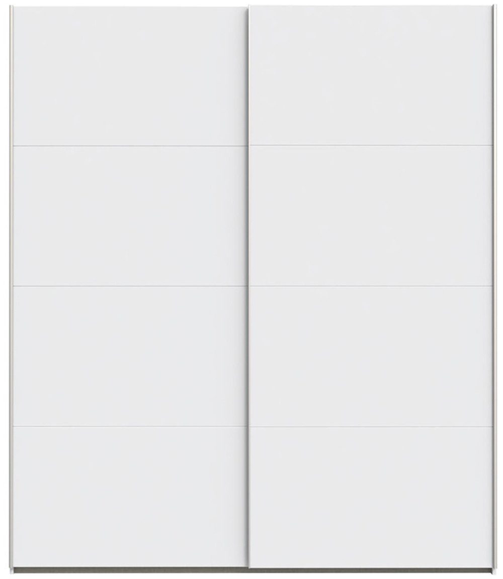 FORTE Schwebetürenschrank Fittio, Made in Europe, 2 Schiebetüren, modernes Design Höhe 2,35 mtr, stehende Montage