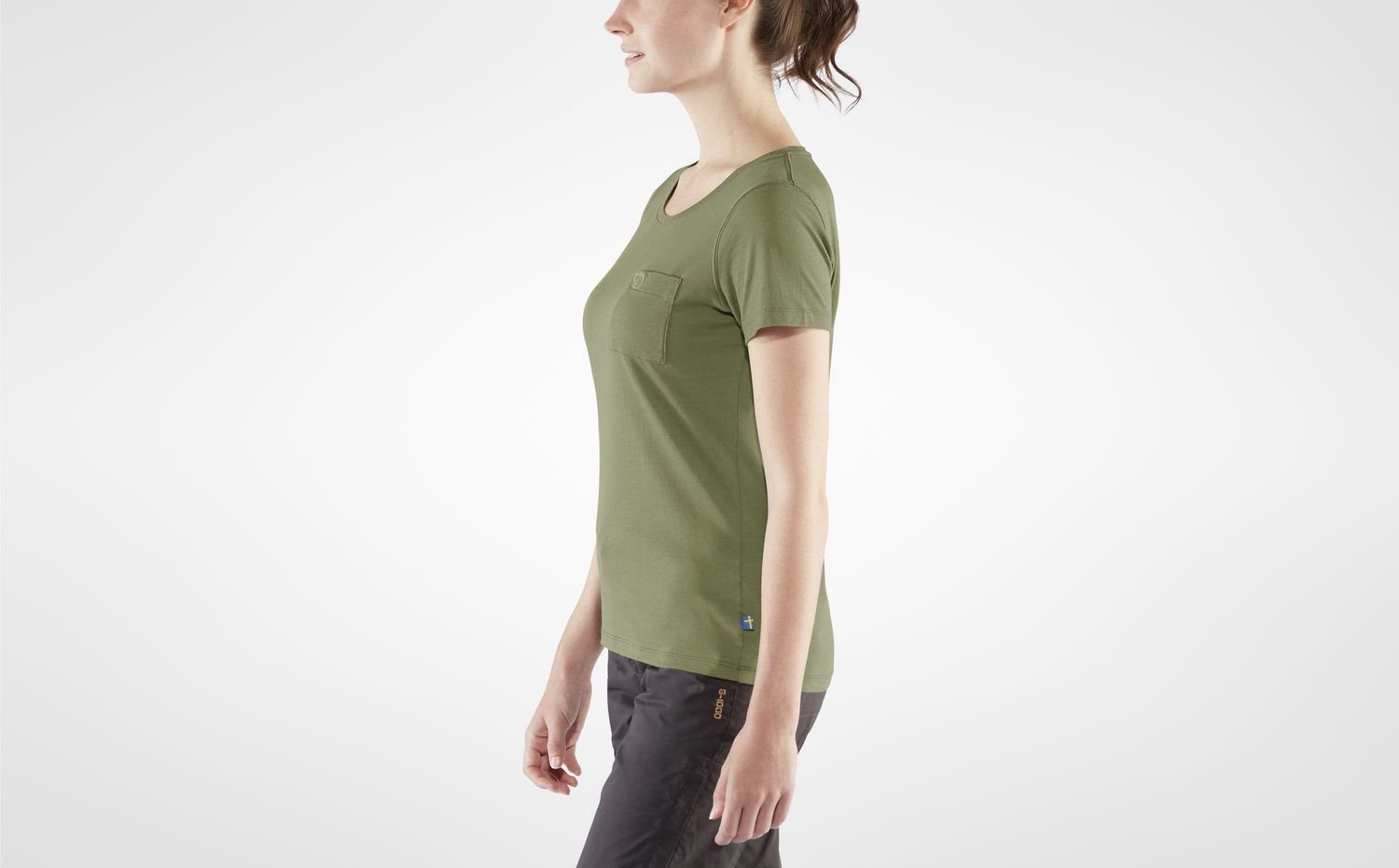 Fjällräven T-Shirt Damen Green T-shirt W Kurzarm-Shirt Fjällräven Övik