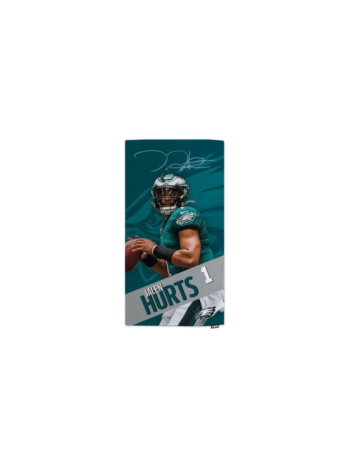 Philadelphia Eagles Badetuch NFLPA Jalen Hurts - Beach Towel - MOTION