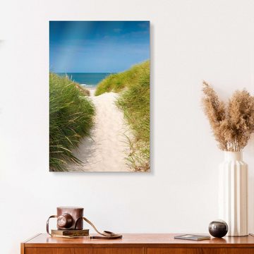 Posterlounge Acrylglasbild Reiner Würz, Strandaufgang durch die Dünen, Wohnzimmer Maritim Fotografie