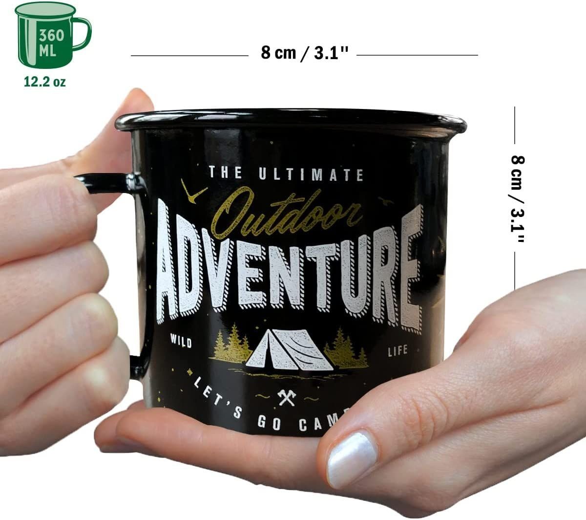 Nostalgic-Art Tasse Emaille-Becher - Outdoor & Activities - Outdoor Adventure