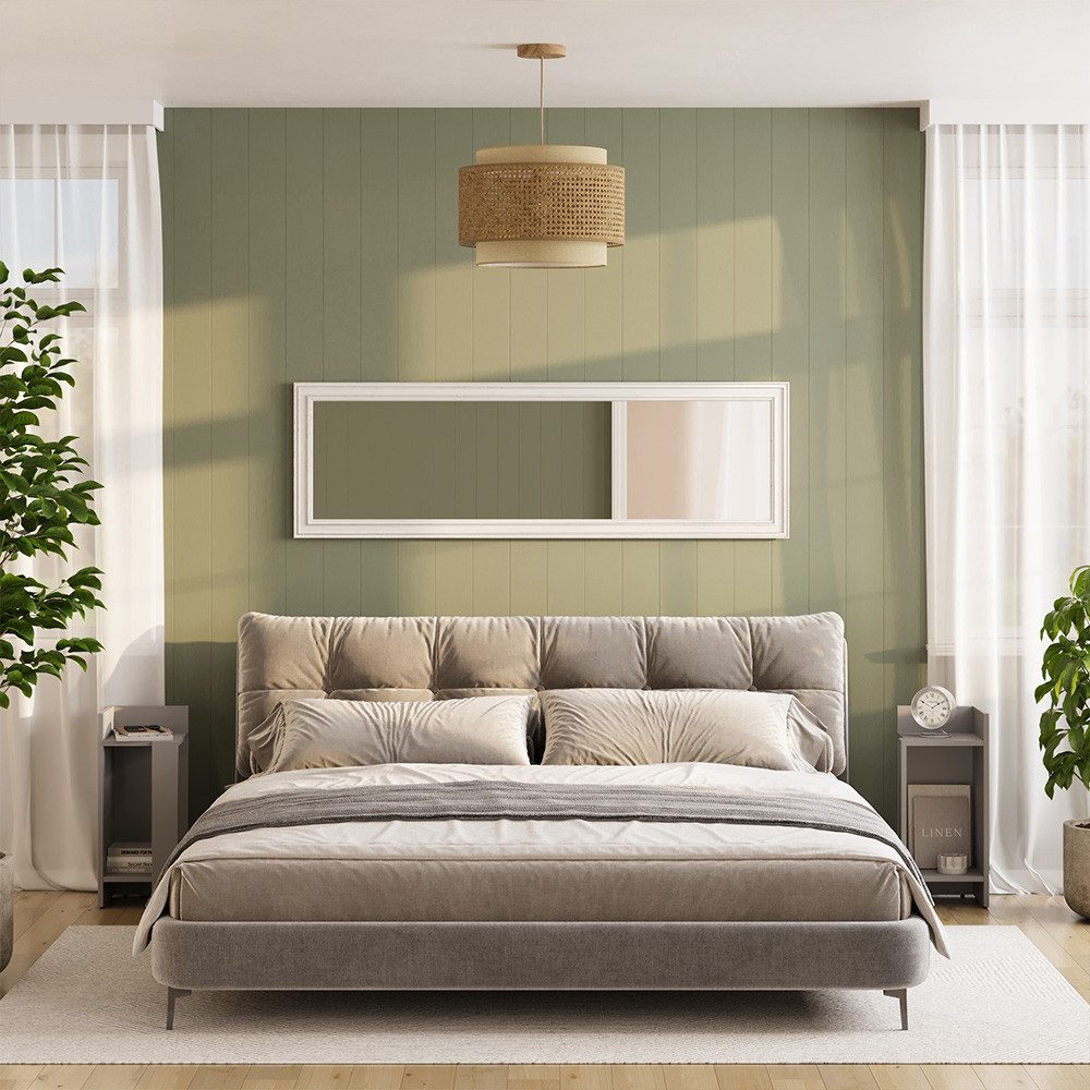 Vicco Nachtschrank Lenar, Greige, 27 x 60 cm (1-St)