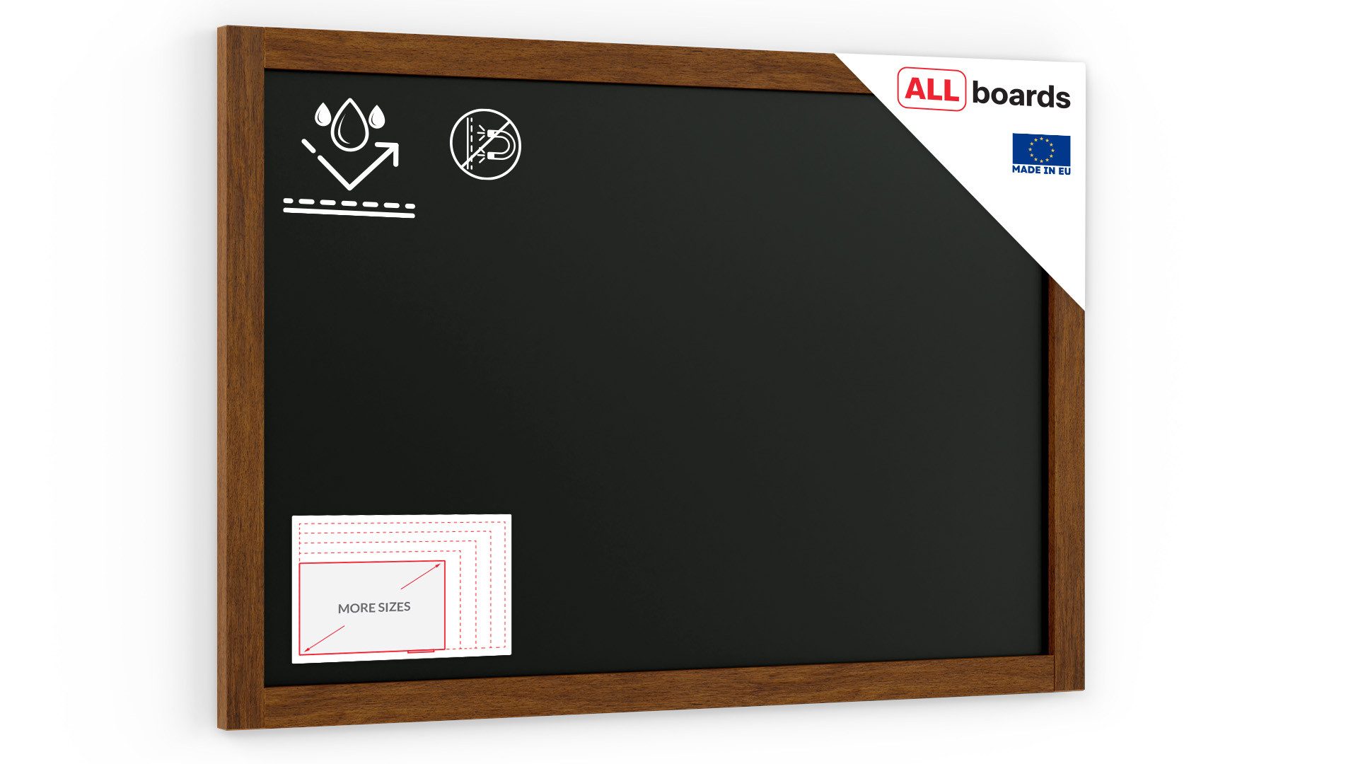 ALLboards Tafel ALLboards Kreidetafel Holzrahmen Schreibtafel günstig online kaufen