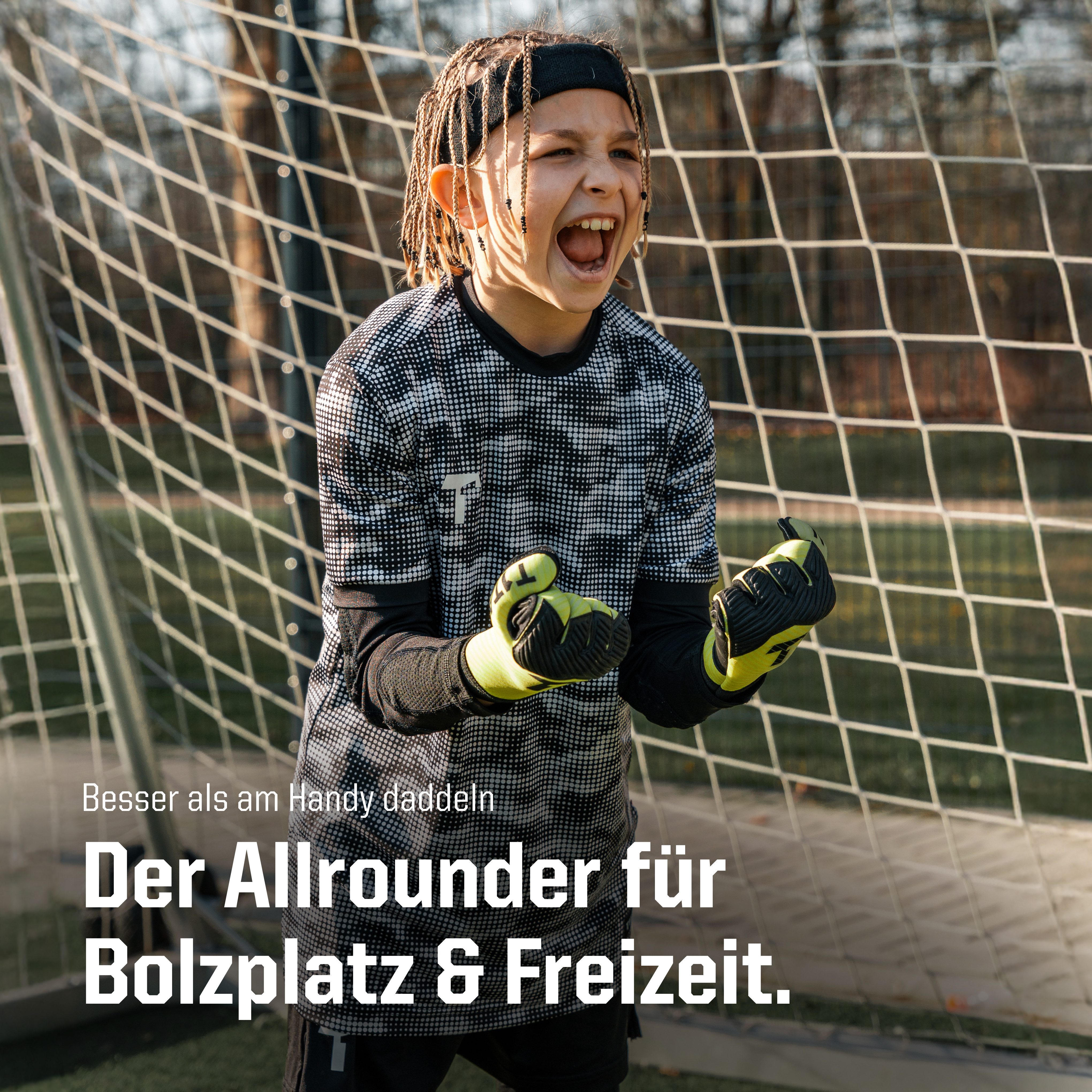 T1TAN Torwarthandschuhe Kinder, AROX 1.0 Yellow, Größe 3-8