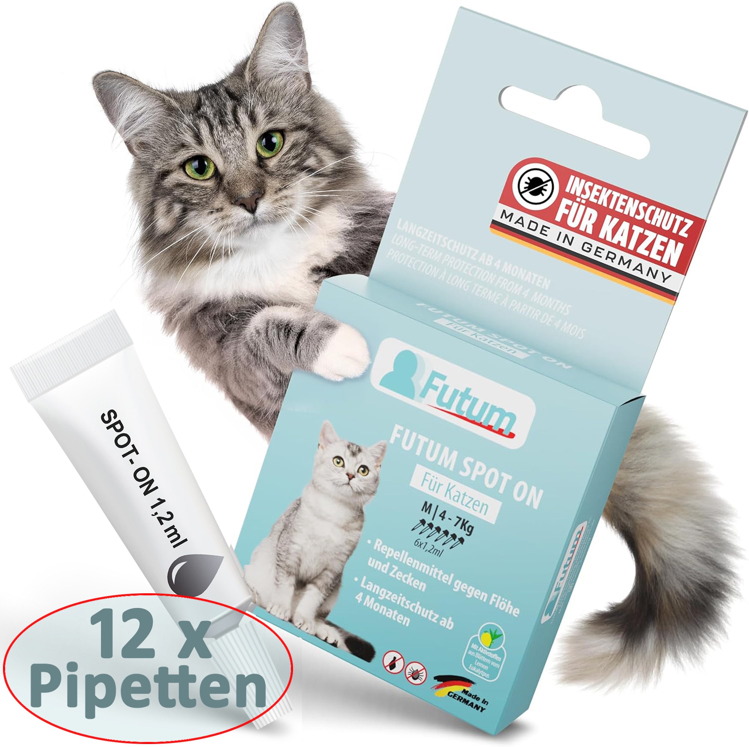 FUTUM Zeckenschutzmittel Spot on für Katzen, günstig online kaufen