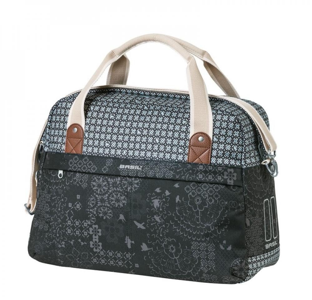 Basil Fahrradtasche Basil Schultertasche Boheme Carry All charcoal mit Reißverschluss 18 L