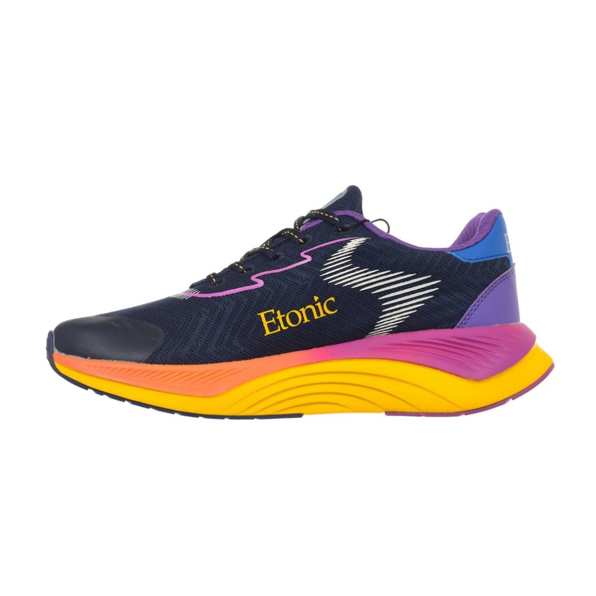 Etonic Laufschuhe Energy schwarz/gelb/violett Damen Sneaker