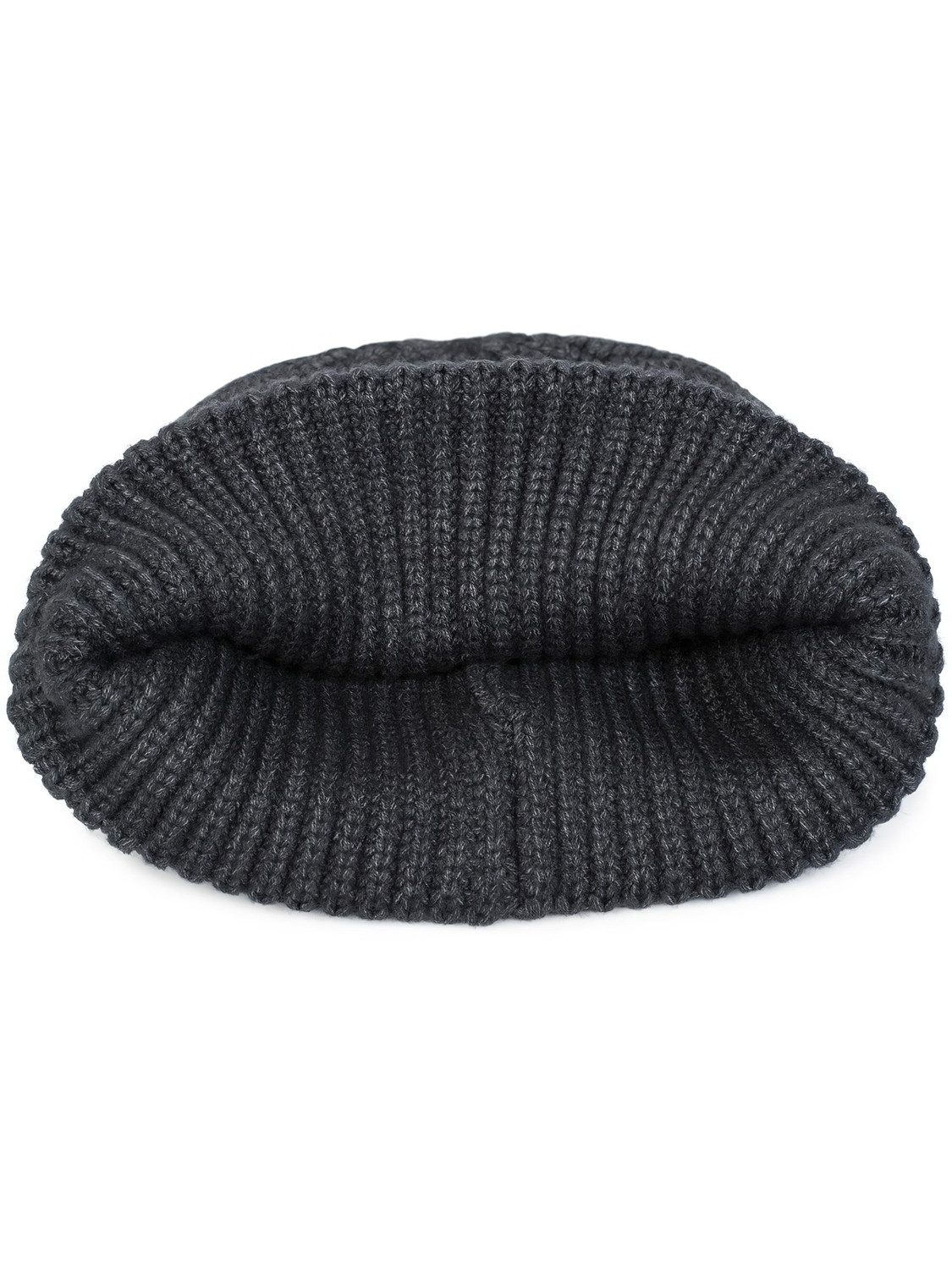 styleBREAKER Strickmütze Feinstrick Beanie Mütze mit Krempe (1-St) – Bild 2 von 5
