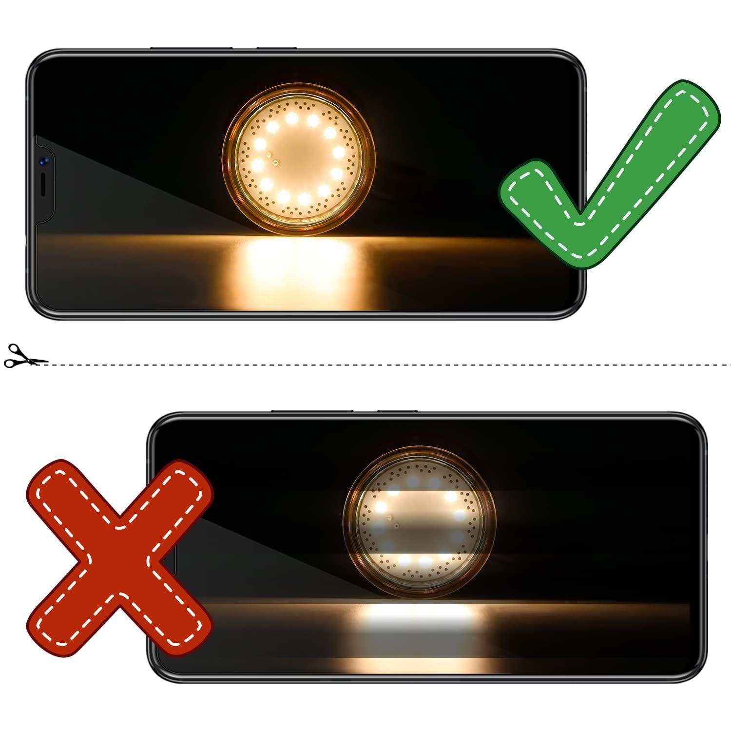 ZMH LED-Leuchtmittel GU10 Warmweiß Glühbirne Einbaustrahler Abstrahlwinkel 120 ° Strahler, GU10, 10 St., 2700K Warmweiß