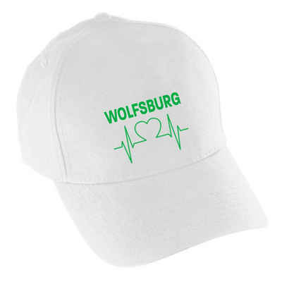 multifanshop Baseball Cap Wolfsburg - Herzschlag - Mütze