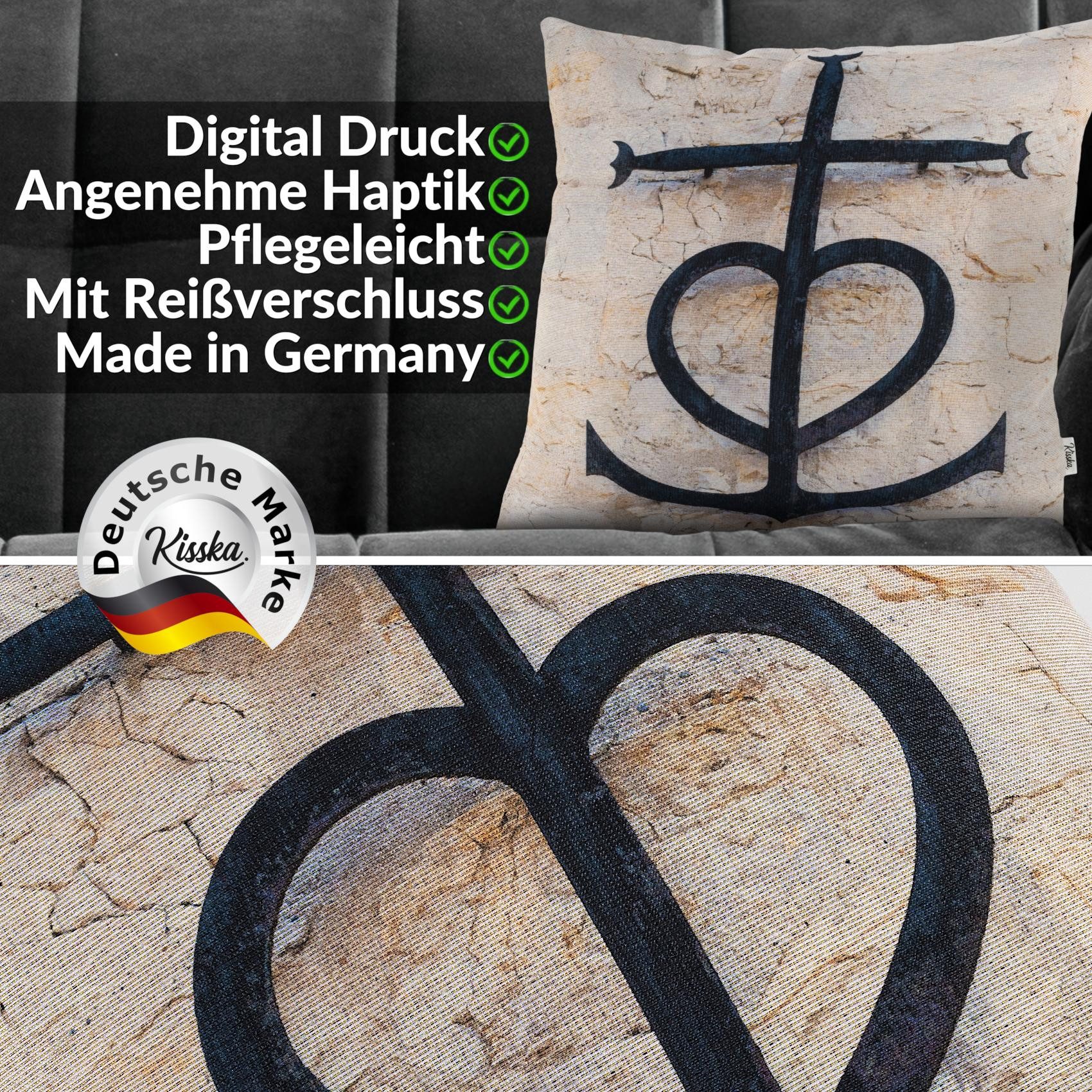 Kisska Dekokissen robust Designer Kissenbezug Modern-Zierkissen, günstig online kaufen