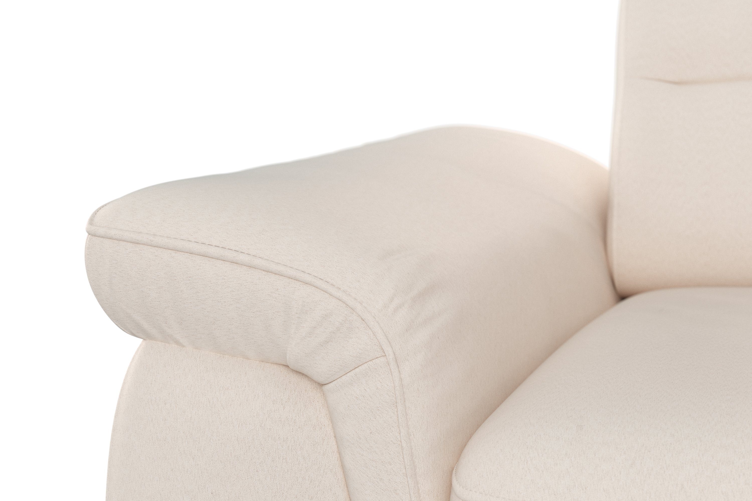 und Ecksofa mit optional Kopfteilverstellung sit&more mit Armteilfunktion mane, Sinatra,