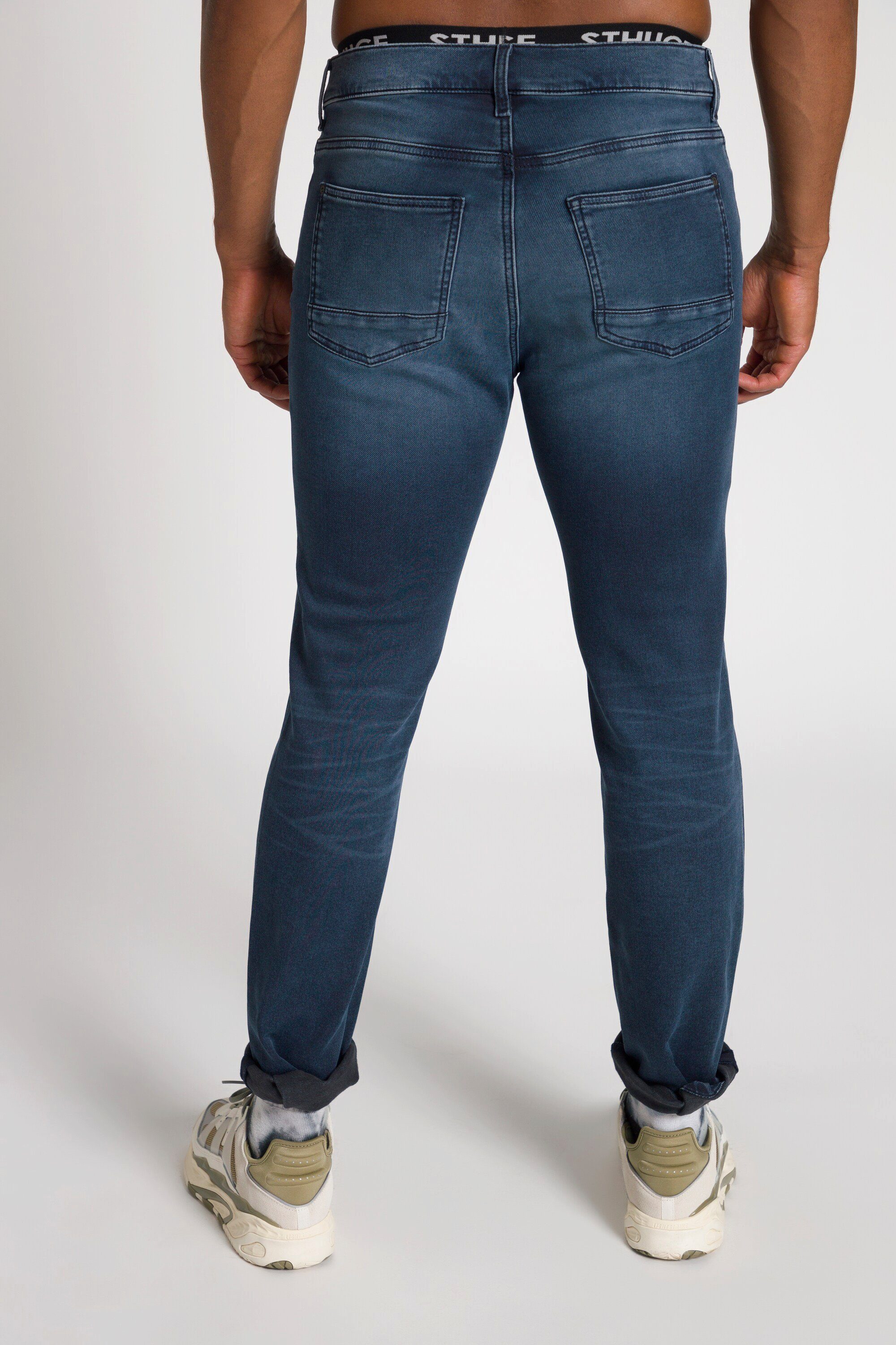 STHUGE 5-Pocket Fit Jeans Straight 5-Pocket-Jeans FLEXLASTIC® STHUGE