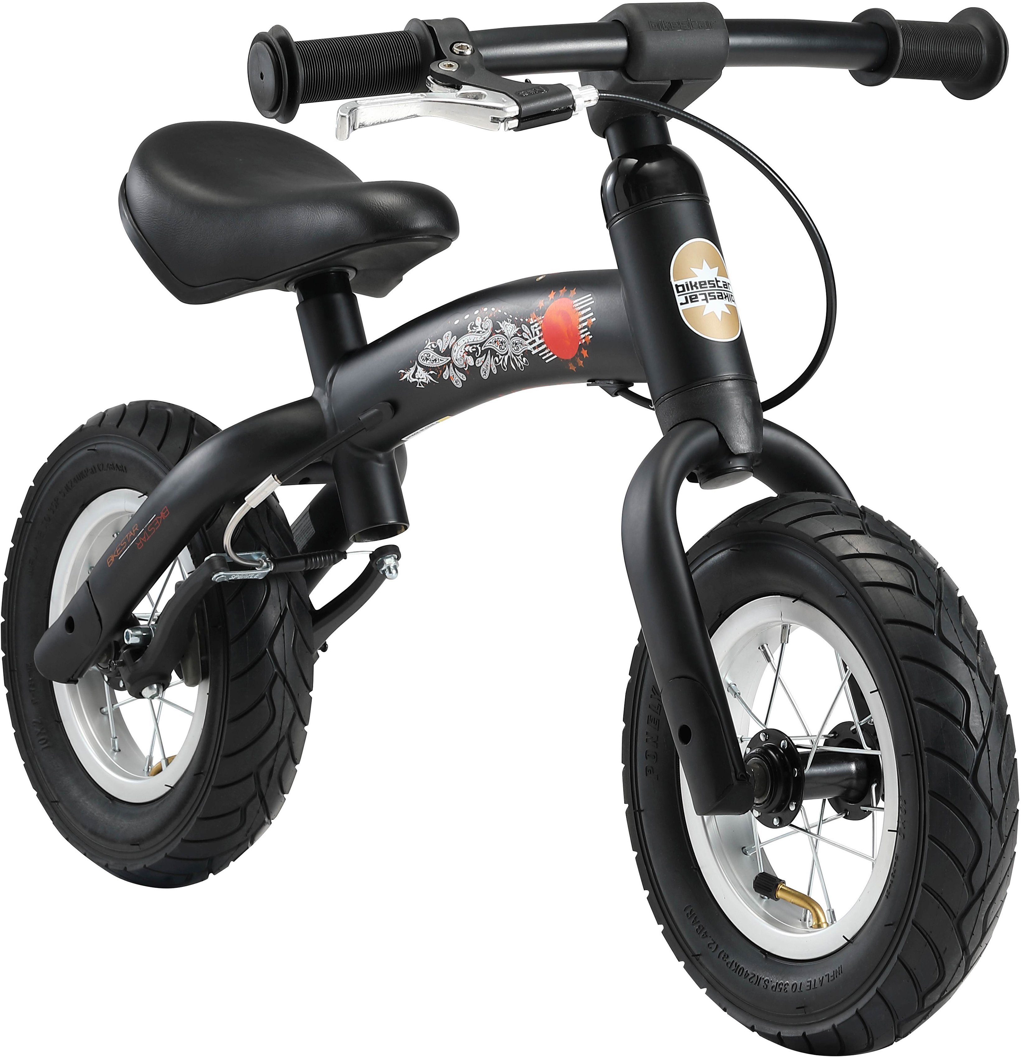 Bikestar Laufrad BIKESTAR Zoll 10 10 schwarz Jahre Flex Zoll Kinderlaufrad ab 2