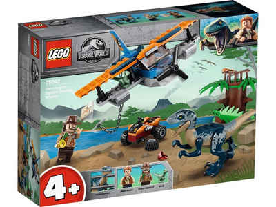 LEGO® Konstruktionsspielsteine LEGO® Jurassic World™ - Velociraptor: Rettungsmission mit dem Doppelde, (Set, 101 St)