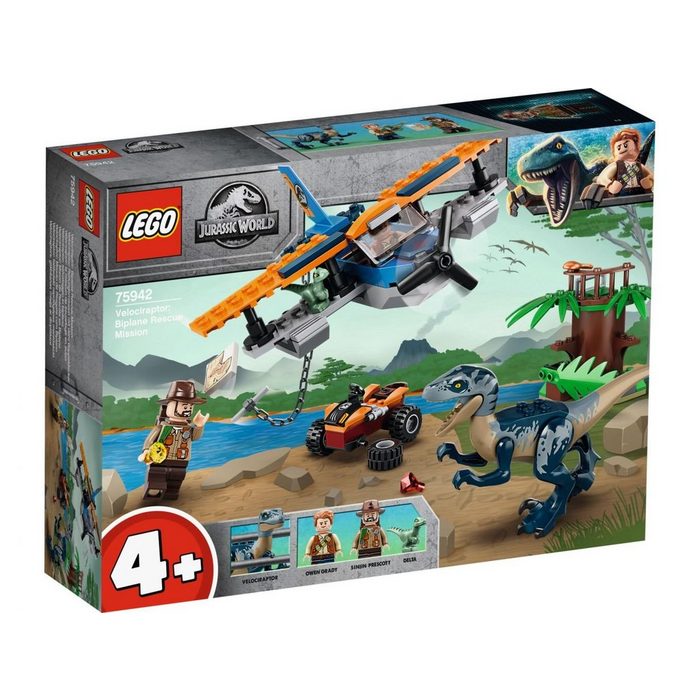 LEGO® Konstruktionsspielsteine LEGO® Jurassic World™ - Velociraptor: Rettungsmiss (Set 101 St)